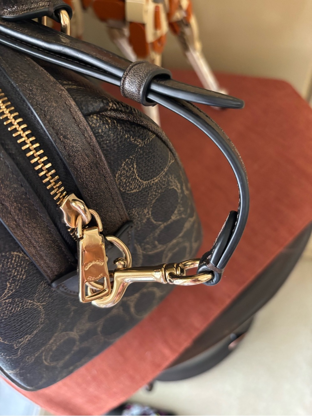 COACH Rowan Satchel Bag in Loved Signature Canvas W/charms - Picture 5 of 13